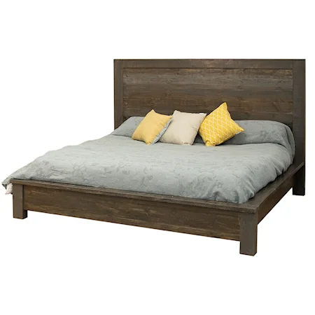 Rustic Low Profile King Bed